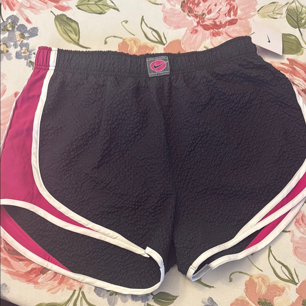 Nike Women's Black and Pink Shorts